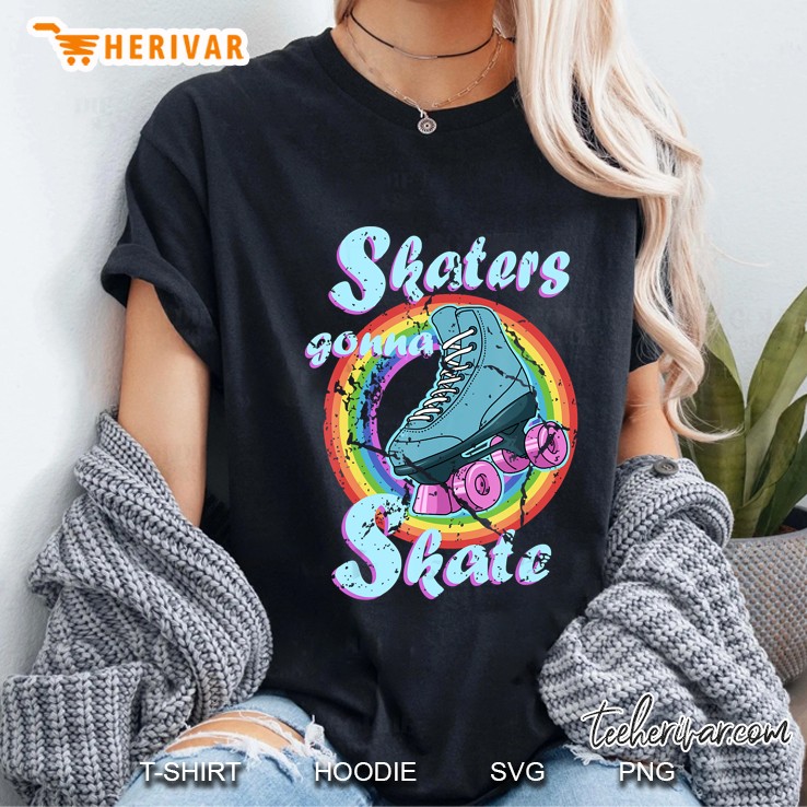 Skaters Gonna Skate Vintage Version Ladies Tee