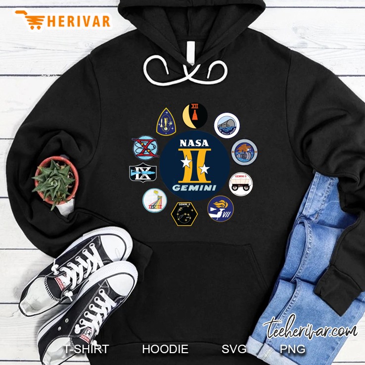 Project Gemini Missions Patch Badge Nasa Hoodie