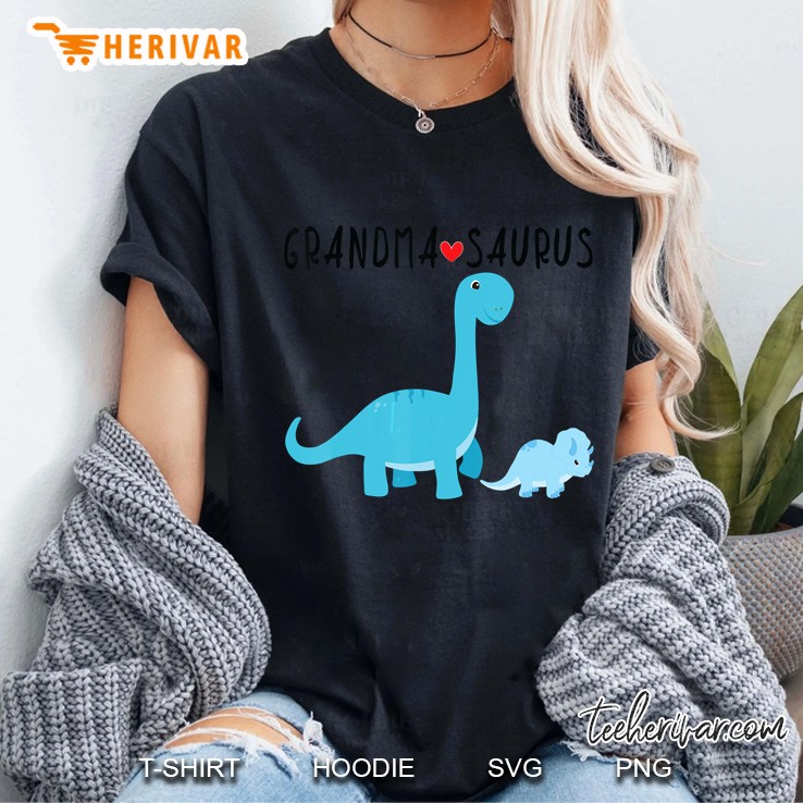 Grandma-Saurus Dinosaur Grandma Ladies Tee