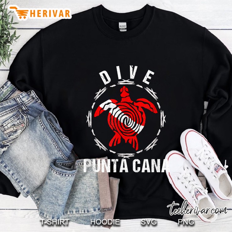Dive Punta Cana Tribal Turtle Sweatshirt