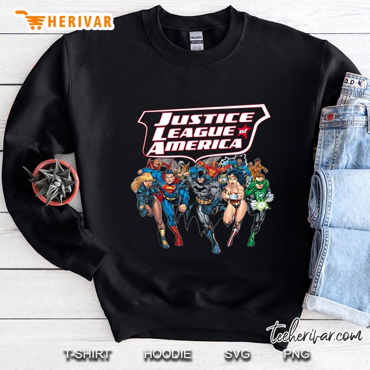 Justice League Of America Charging Justice Sweatshirt