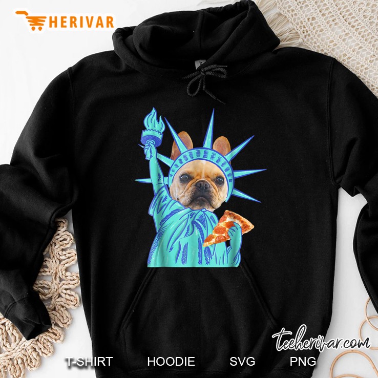 Statue Of Liberty Dog Pizza Hoodie