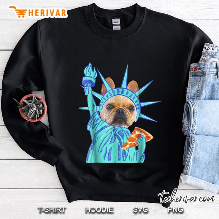 Statue Of Liberty Dog Pizza Sweatshirt