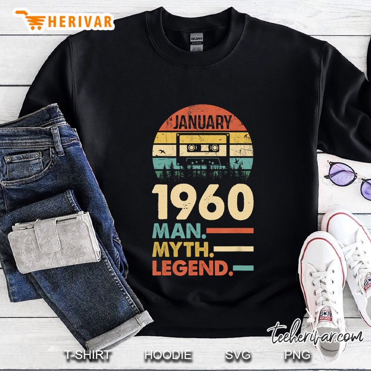 January 1960 Man Myth Legend Vintage Version Sweatshirt