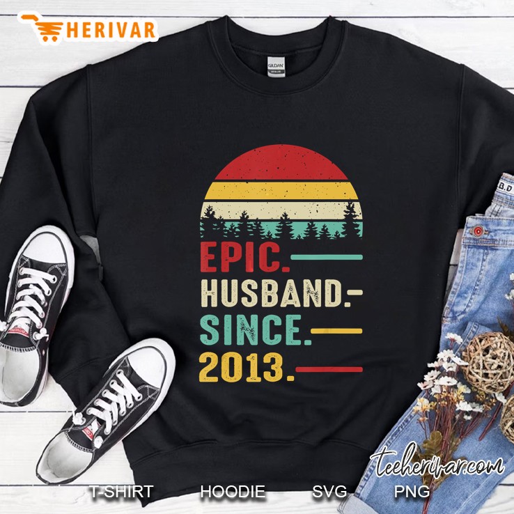 Epic Husband Since 2013 Vintage Version Sweatshirt