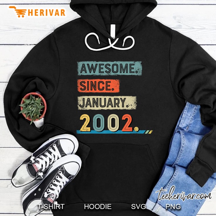 Awesome Since January 2002 Vintage Version Hoodie