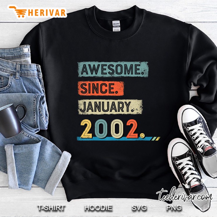 Awesome Since January 2002 Vintage Version Sweatshirt