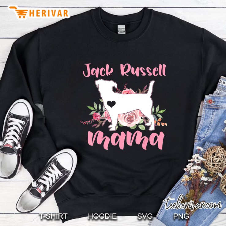 Jack Russell Mama Floral Version Sweatshirt