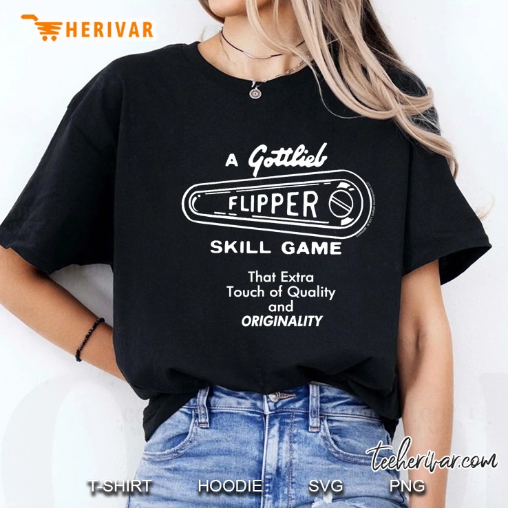 A Gottlieb Flipper Skill Game Pinball Ladies Tee