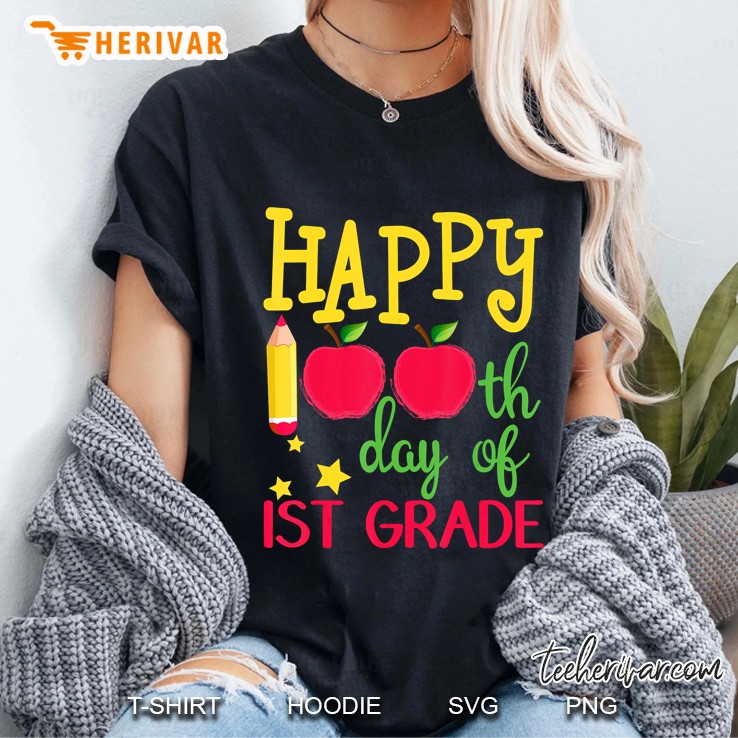 Happy 100Th Day Of 1st Grade Version2 Ladies Tee