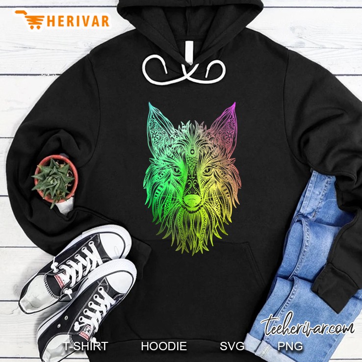 Fox Hindu Tribal Watercolor Hoodie