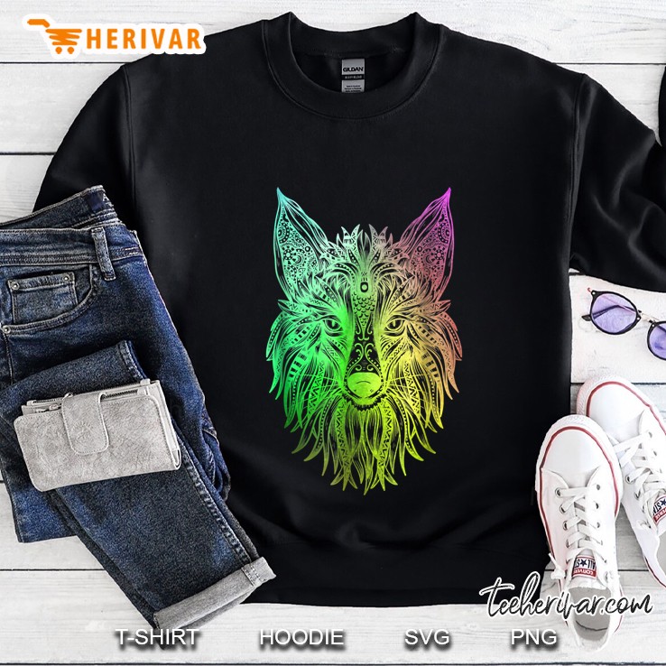 Fox Hindu Tribal Watercolor Sweatshirt