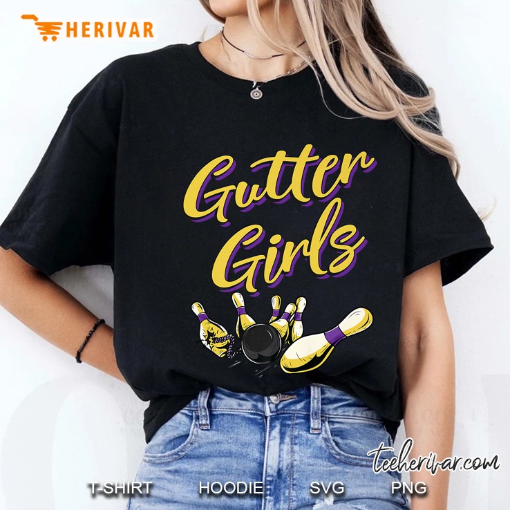 Gutter Girls Bowling Girls Version2 Ladies Tee