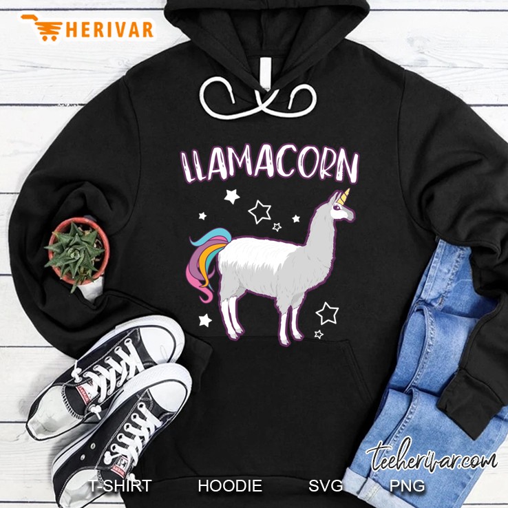 Llamacorn Unicorn Llama Hoodie