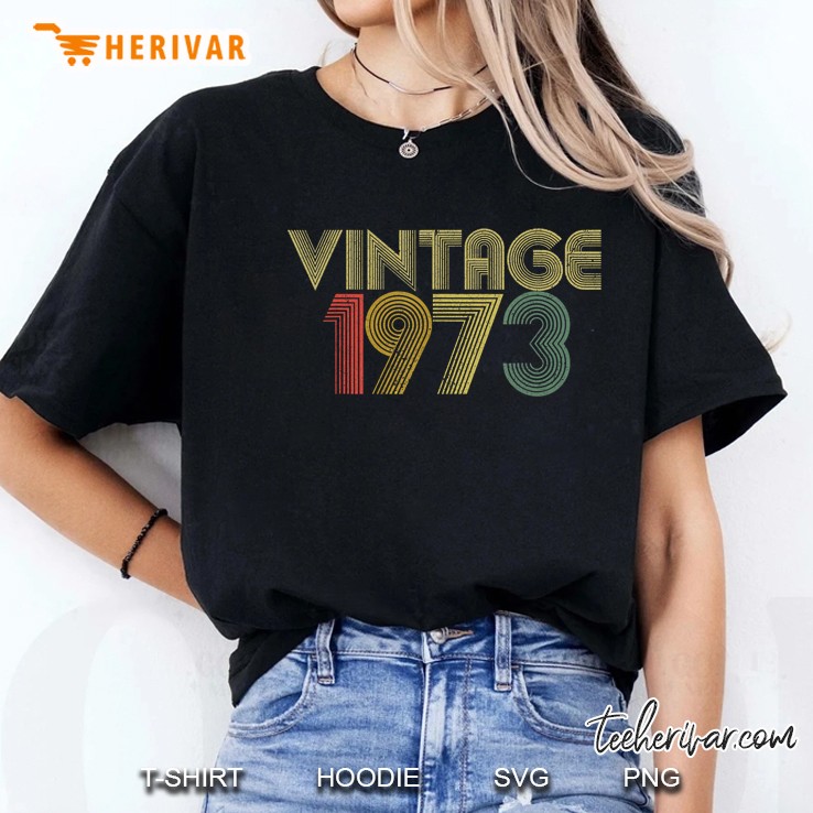Vintage 1973 47Th Birthday Ladies Tee