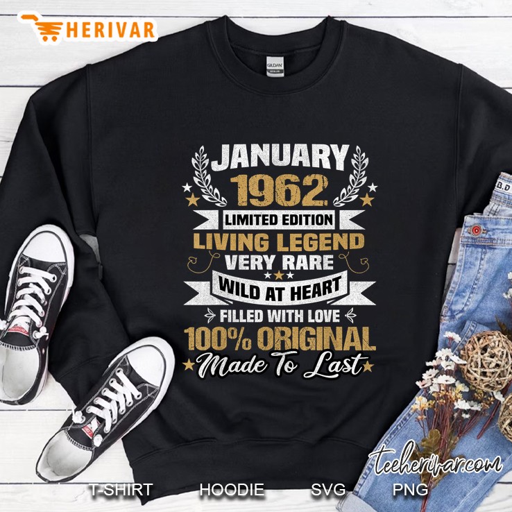 January 1962 Limited Edition Living Legend Very Rare Wild At Heart Version Sweatshirt