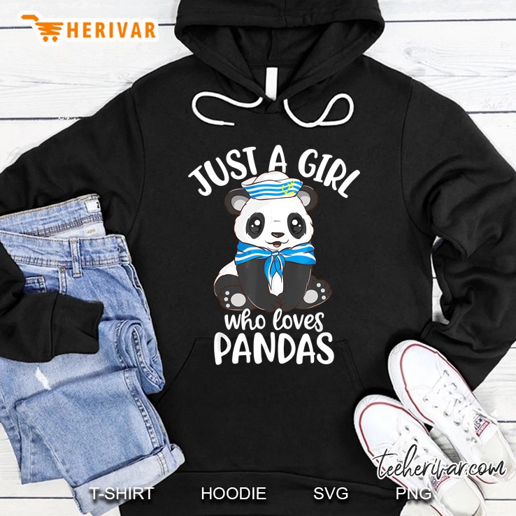 Just A Girl Who Loves Pandas Cute Panda Hoodie
