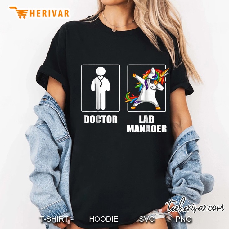 Lab Manager Unicorn Dabbing Version Ladies Tee