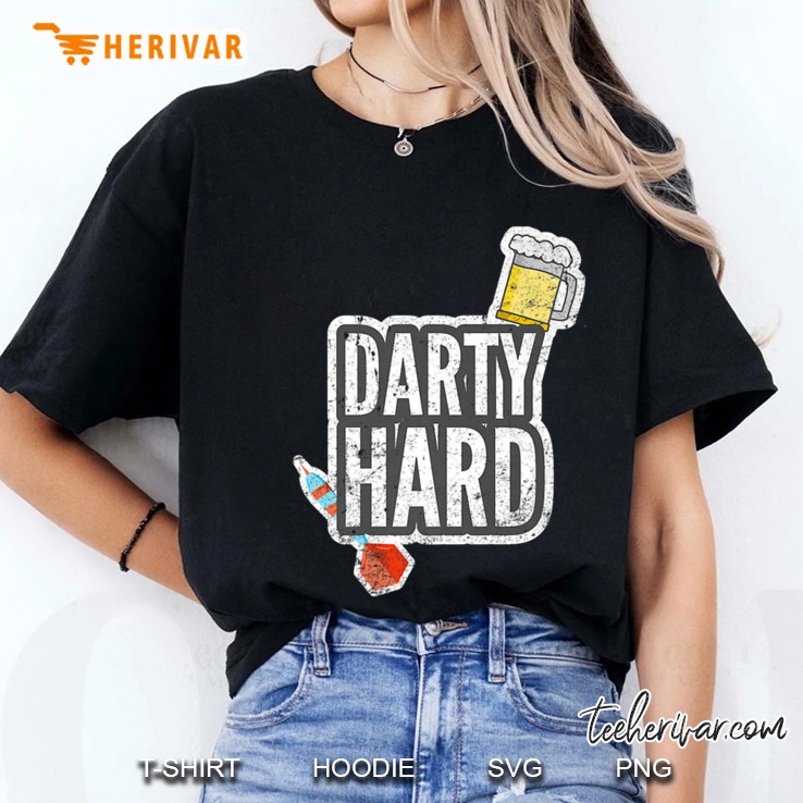 Darty Hard Darts Players Ladies Tee