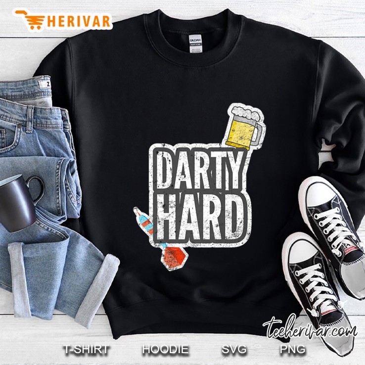 Darty Hard Darts Players Sweatshirt