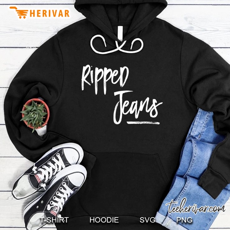 Ripped Jeans Fashion Street Style Hoodie