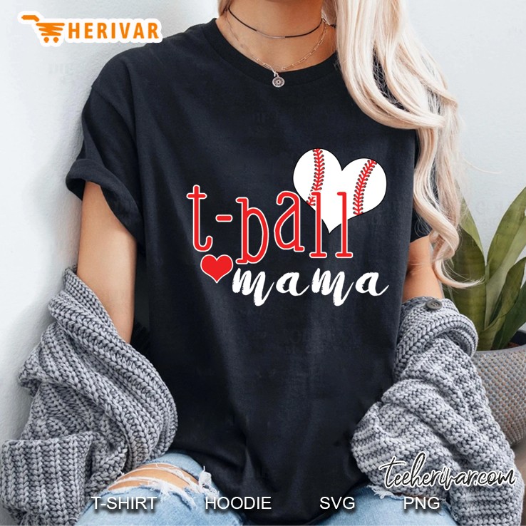 T-Ball Mama Baseball Ladies Tee