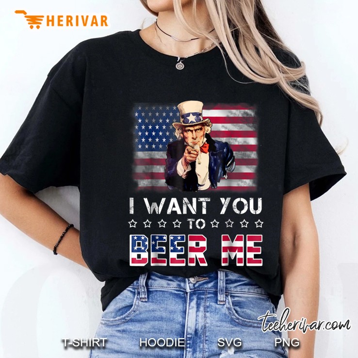 I Want You To Beer Me Version2 Ladies Tee
