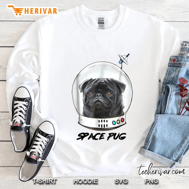 Space Pug Astronaut Sweatshirt