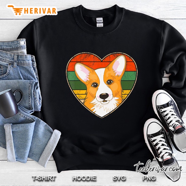 Corgi Dog Lover Vintage Heart Version Sweatshirt