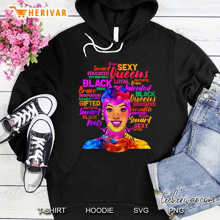 Black Queen African American Afro Black History Hoodie
