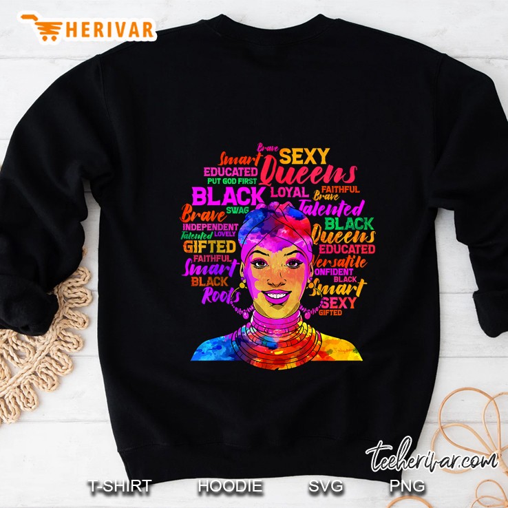 Black Queen African American Afro Black History Sweatshirt