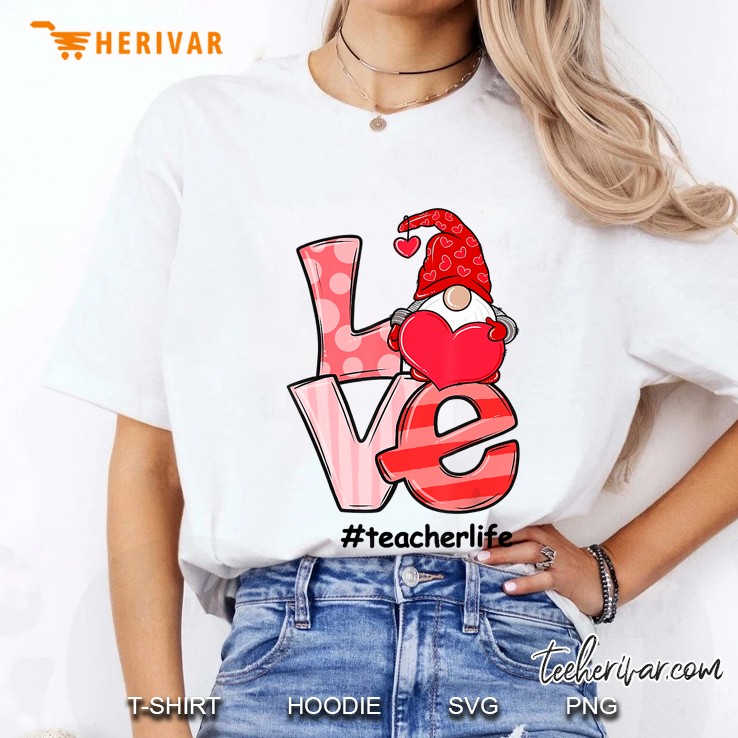 Love Love Teacher Life Valentine Day Ladies Tee