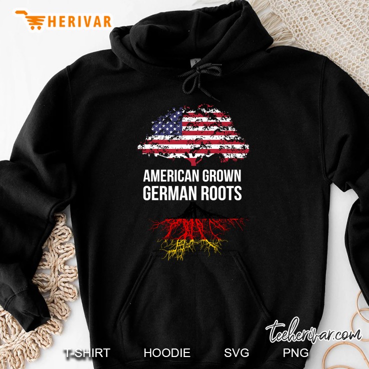 American Grown German Roots Black Version Hoodie
