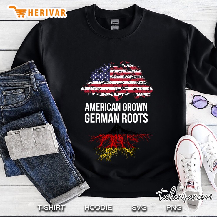 American Grown German Roots Black Version Sweatshirt