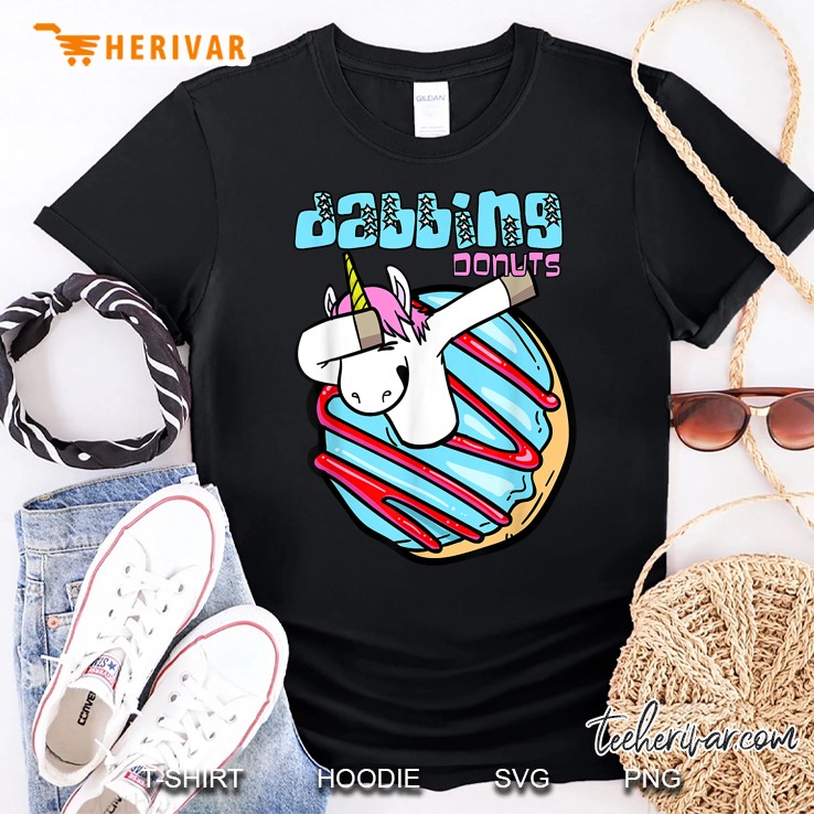 Dabbing Donuts Unicorn Tshirt Shirt