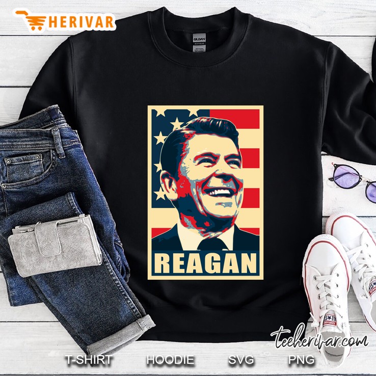 Ronald Reagan Propaganda Poster Sweatshirt