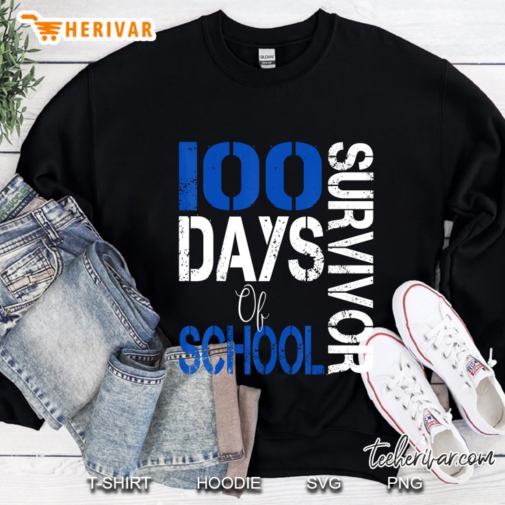 100 Day Of School Survivor Sweatshirt