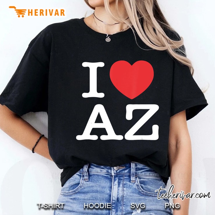 I Love Az Love Arizona Ladies Tee