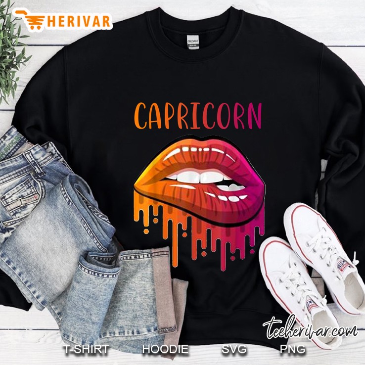 Capricorn Lips Zodiac Sweatshirt