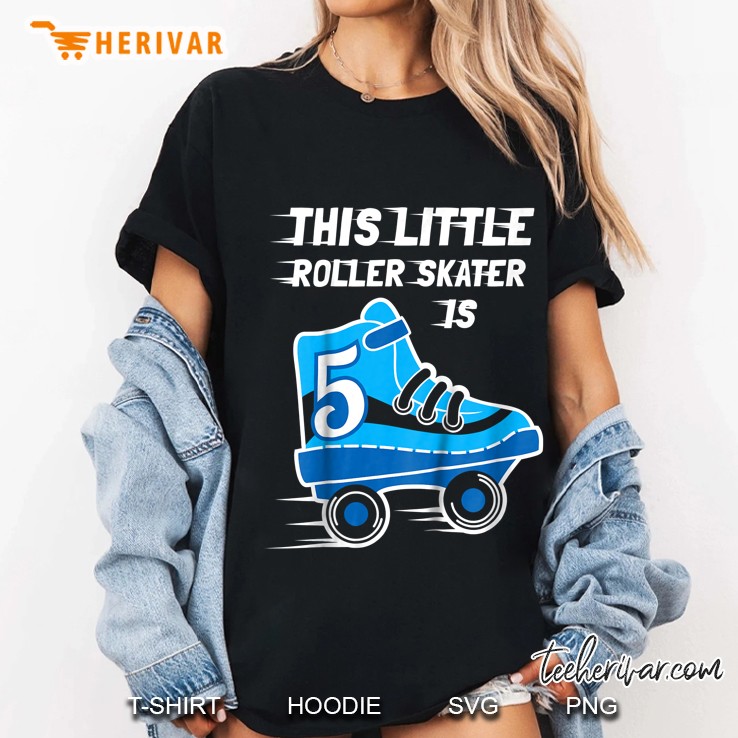 This Little Roller Skater Is 5 Ladies Tee