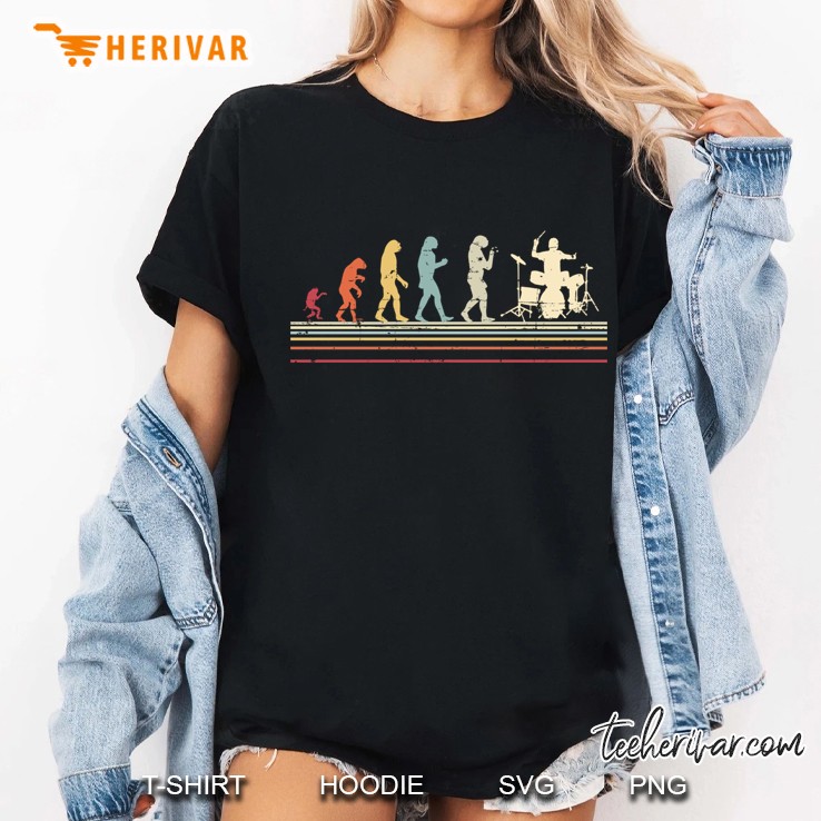 Drummer Evolution Vintage Version Ladies Tee
