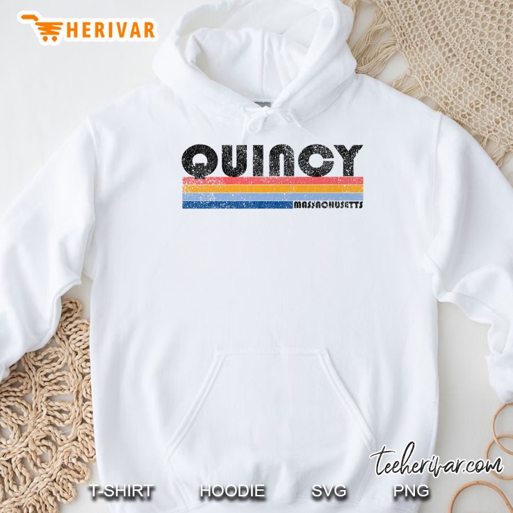 Quincy Massachusetts Vintage Version Hoodie