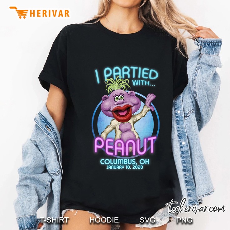 I Partied With Peanut Columbus Oh January 10 2020 Ladies Tee