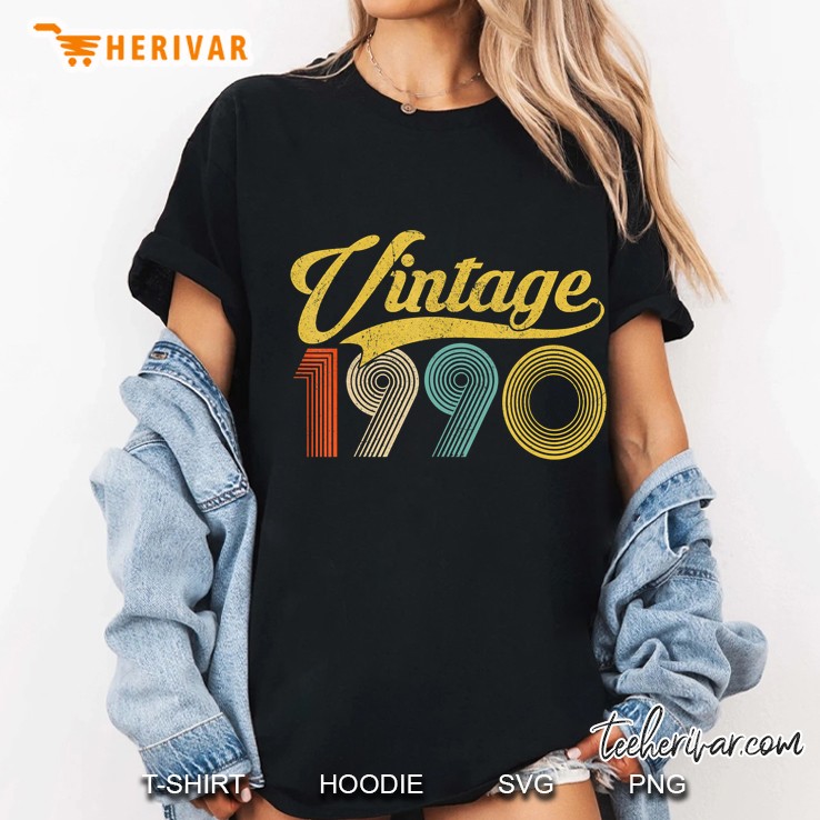 Vintage 1990 30Th Birthday Version2 Ladies Tee