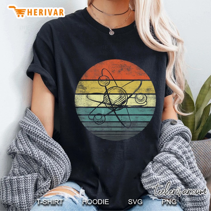 Atom Physics Teacher Vintage Version Ladies Tee