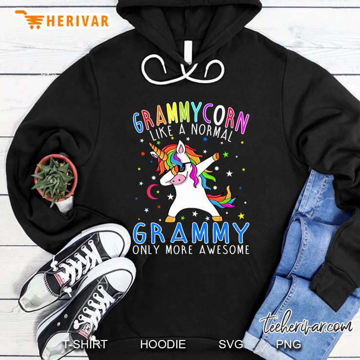 Grammycorn Like A Normal Grammy Only More Awesome Dabbing Unicorn Version Hoodie