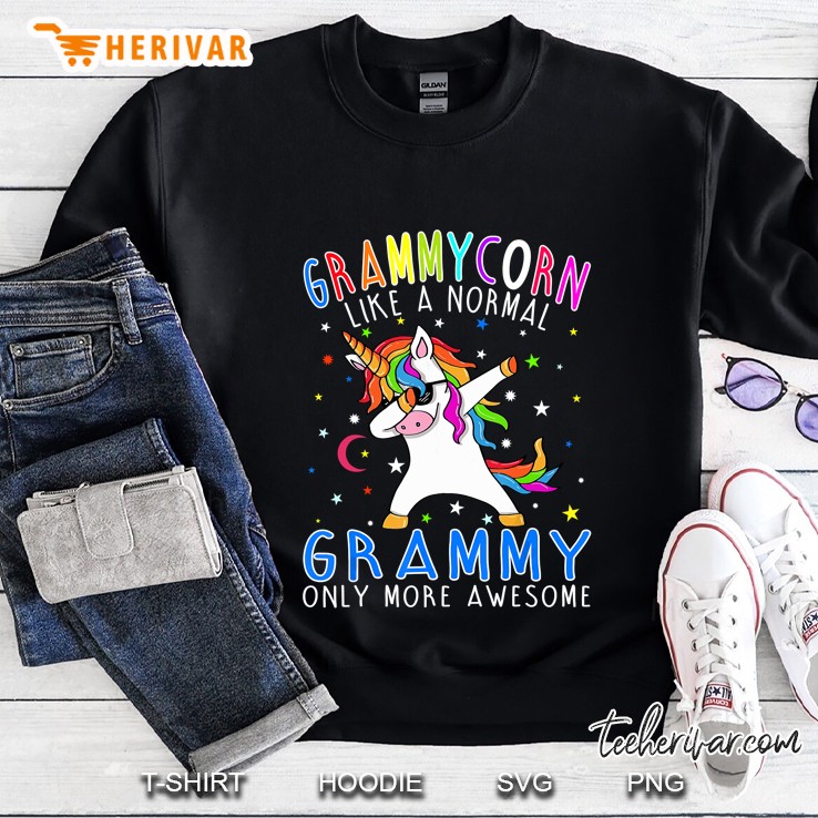 Grammycorn Like A Normal Grammy Only More Awesome Dabbing Unicorn Version Sweatshirt