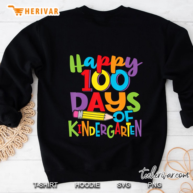 Happy 100 Days Of Kindergarten Colorful Version2 Sweatshirt