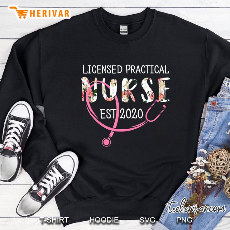 Licensed Practical Nurse Est 2020 Floral Version Sweatshirt
