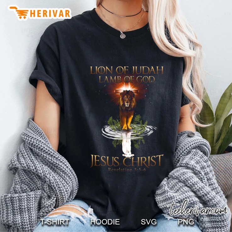 Lion Of Judah I Am Of God Jesus Christ Revelation 556 Ladies Tee